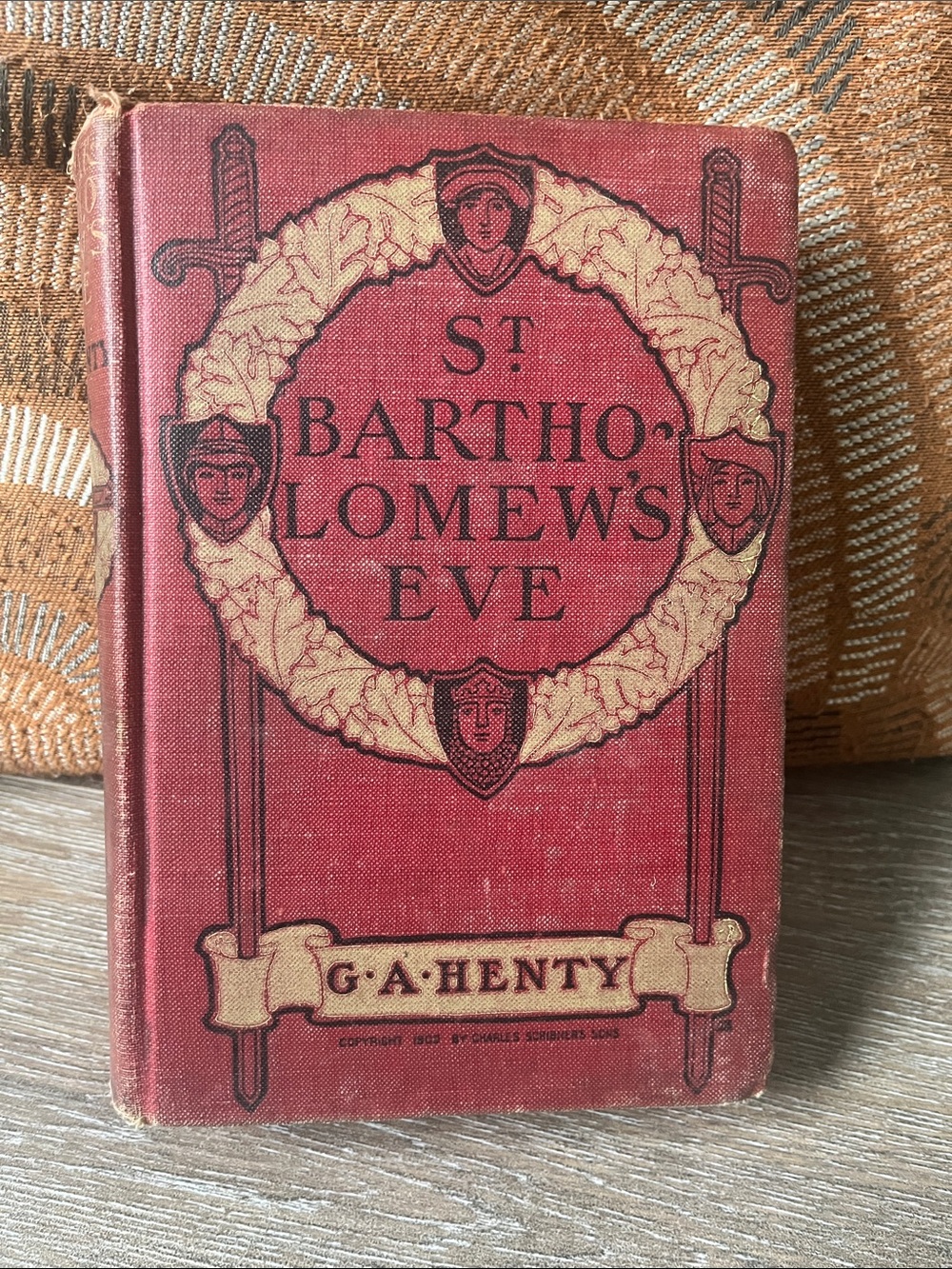 St. Bartholomew's Eve by G.A. Henty - Red Decorative Clothbound Book 1893
